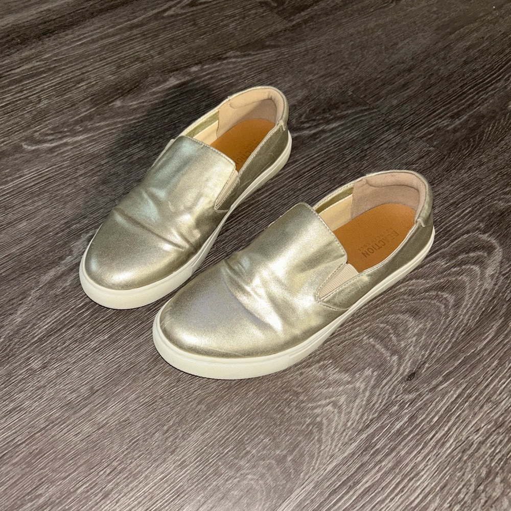 Kenneth Cole Reaction Gold Women's Keena Slip On Sneakers Shoes